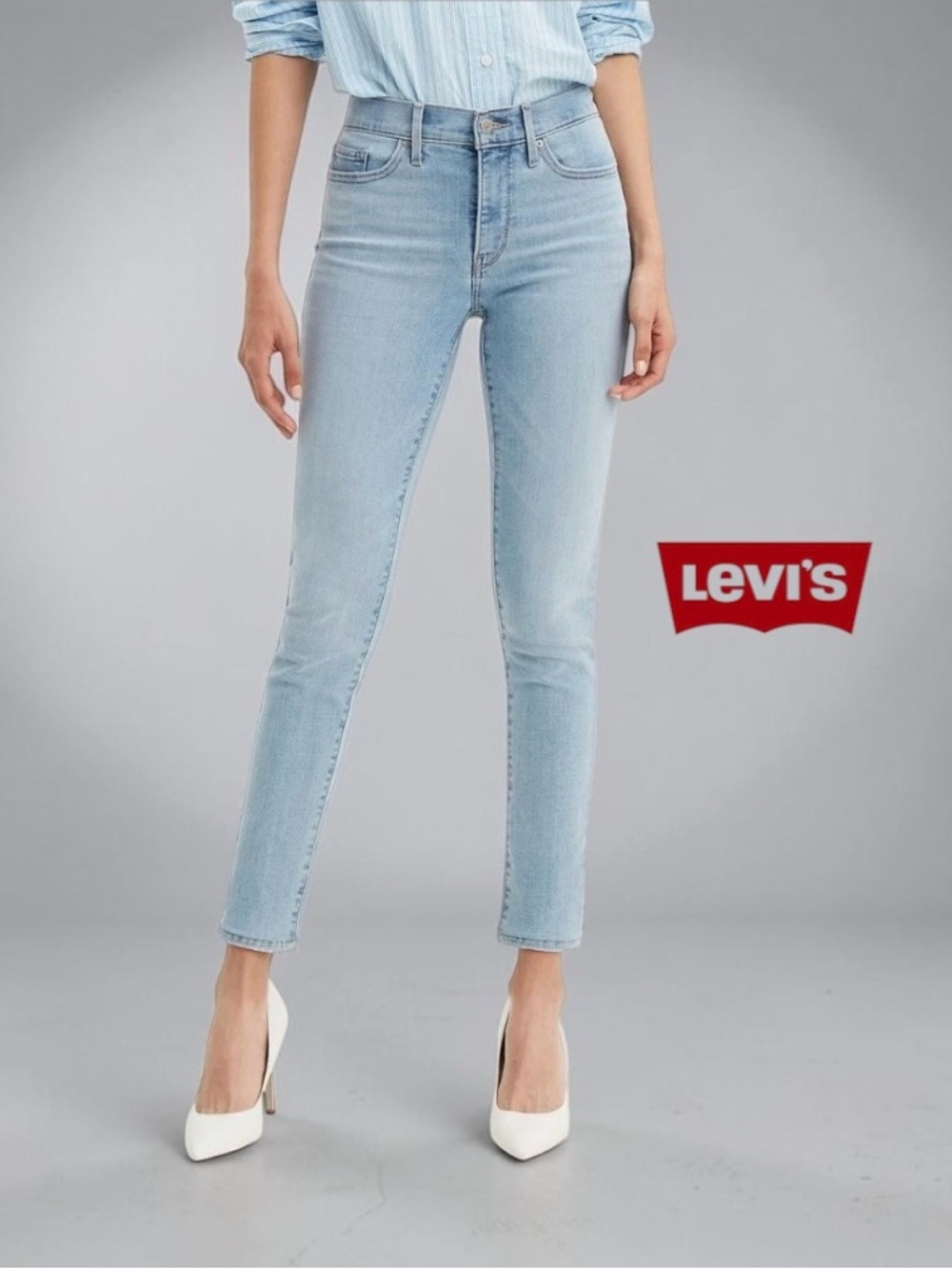 Levi’s 311, Shaping Skinny Jeans Women, Size 29, Light Wash Stretch Denim